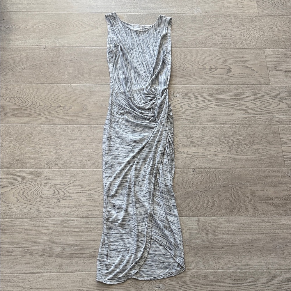 Olive & Oak Gray Wrap Dress